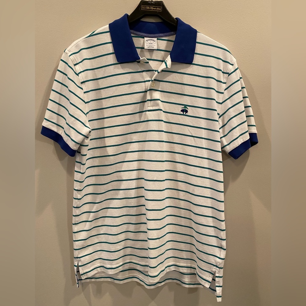 Brooks Brothers Performance Original Fit Multi-Stripe Polo Shirt